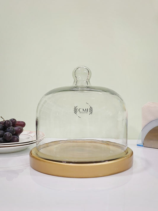 Glass Cake Dome With Glass Base