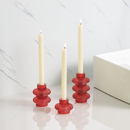 Pack of 6 - Versatile Candle Holders for Candlesticks or Tea Lights Candles