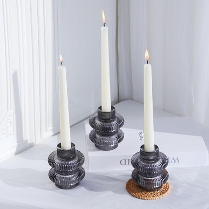 Pack of 6 - Versatile Candle Holders for Candlesticks or Tea Lights Candles