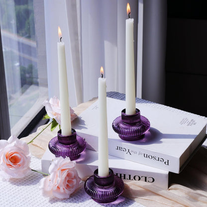 Pack of 6 - Versatile Candle Holders for Candlesticks or Tea Lights Candles