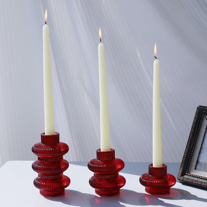 Pack of 6 - Versatile Candle Holders for Candlesticks or Tea Lights Candles