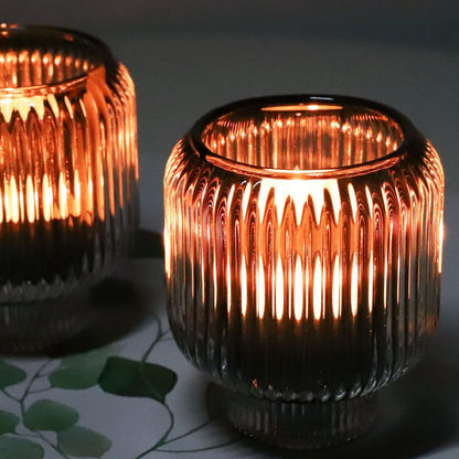 Pack of 12 - Votive Candle Holders for Wedding Centerpieces, Tealight Candle Holder