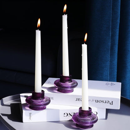 Pack of 6 - Versatile Candle Holders for Candlesticks or Tea Lights Candles