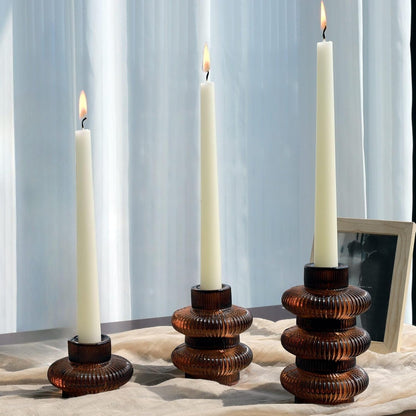 Pack of 6 - Versatile Candle Holders for Candlesticks or Tea Lights Candles