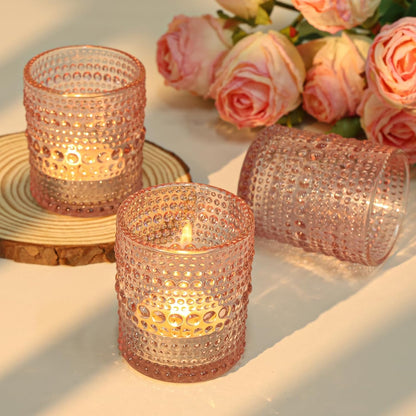 Pack of 24 - Votive Candle Holders Bulk for Table Centerpiece