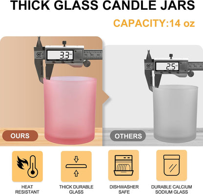 Pack of 20 - 7 OZ Thick Candle Jars for Making Candles