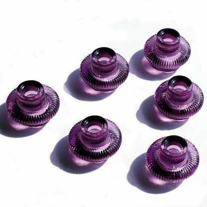 Pack of 6 - Versatile Candle Holders for Candlesticks or Tea Lights Candles