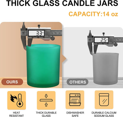 Pack of 20 - 7 OZ Thick Candle Jars for Making Candles