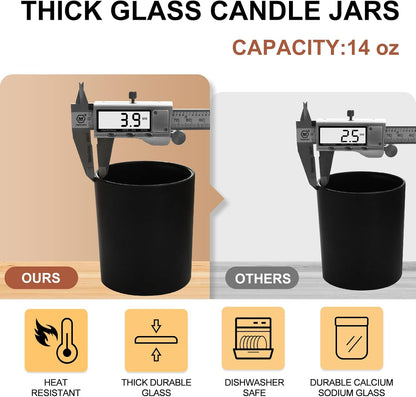 Pack of 20 - 7 OZ Thick Candle Jars for Making Candles