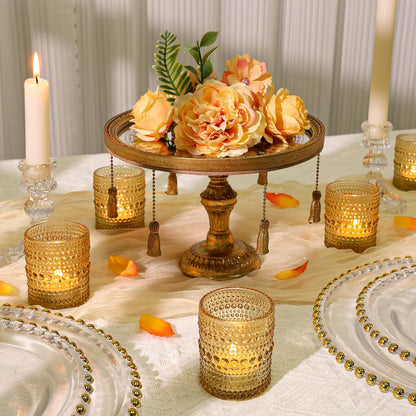 Pack of 24 - Votive Candle Holders Bulk for Table Centerpiece