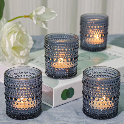 Pack of 24 - Votive Candle Holders Bulk for Table Centerpiece