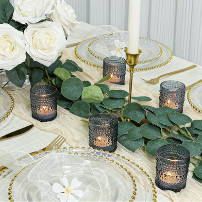 Pack of 24 - Votive Candle Holders Bulk for Table Centerpiece