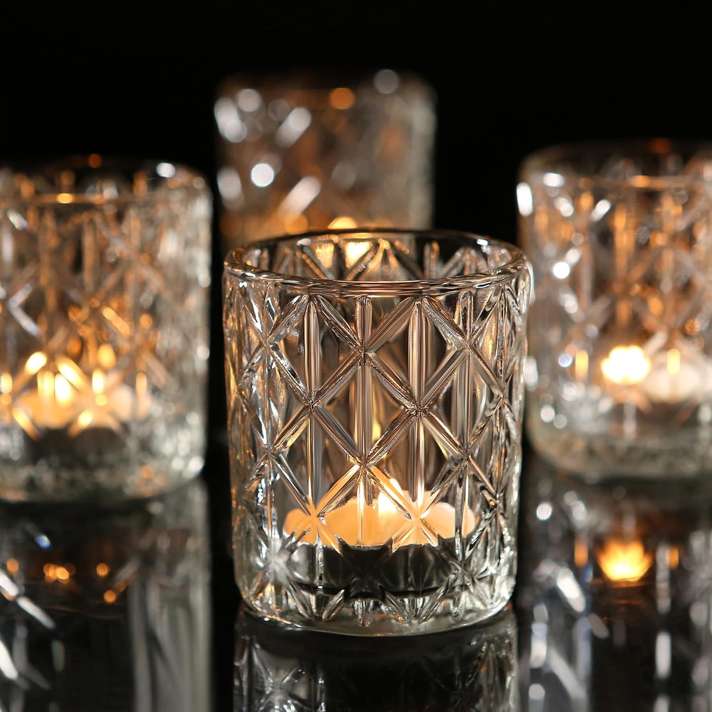 Pack of 36 -  Votive Candle Holders for Table Centerpieces