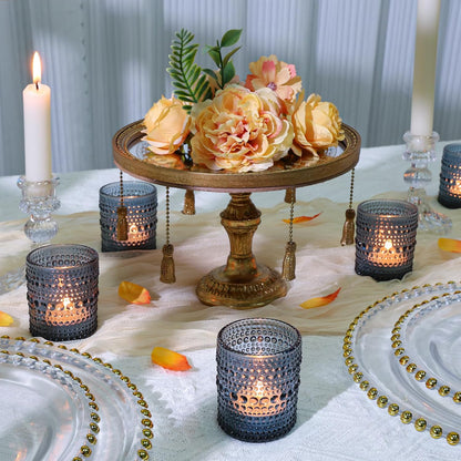 Pack of 24 - Votive Candle Holders Bulk for Table Centerpiece