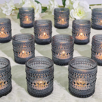 Pack of 24 - Votive Candle Holders Bulk for Table Centerpiece