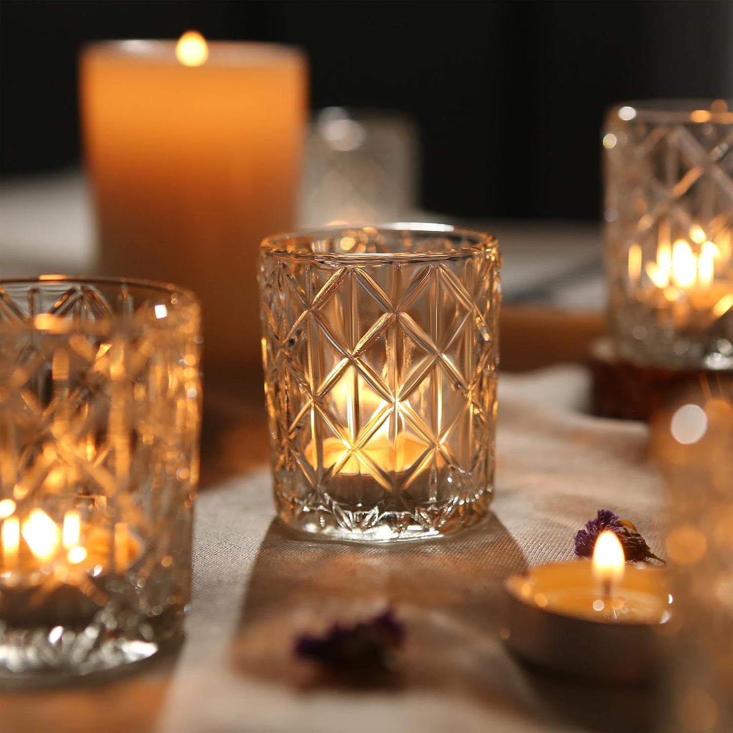 Pack of 36 -  Votive Candle Holders for Table Centerpieces