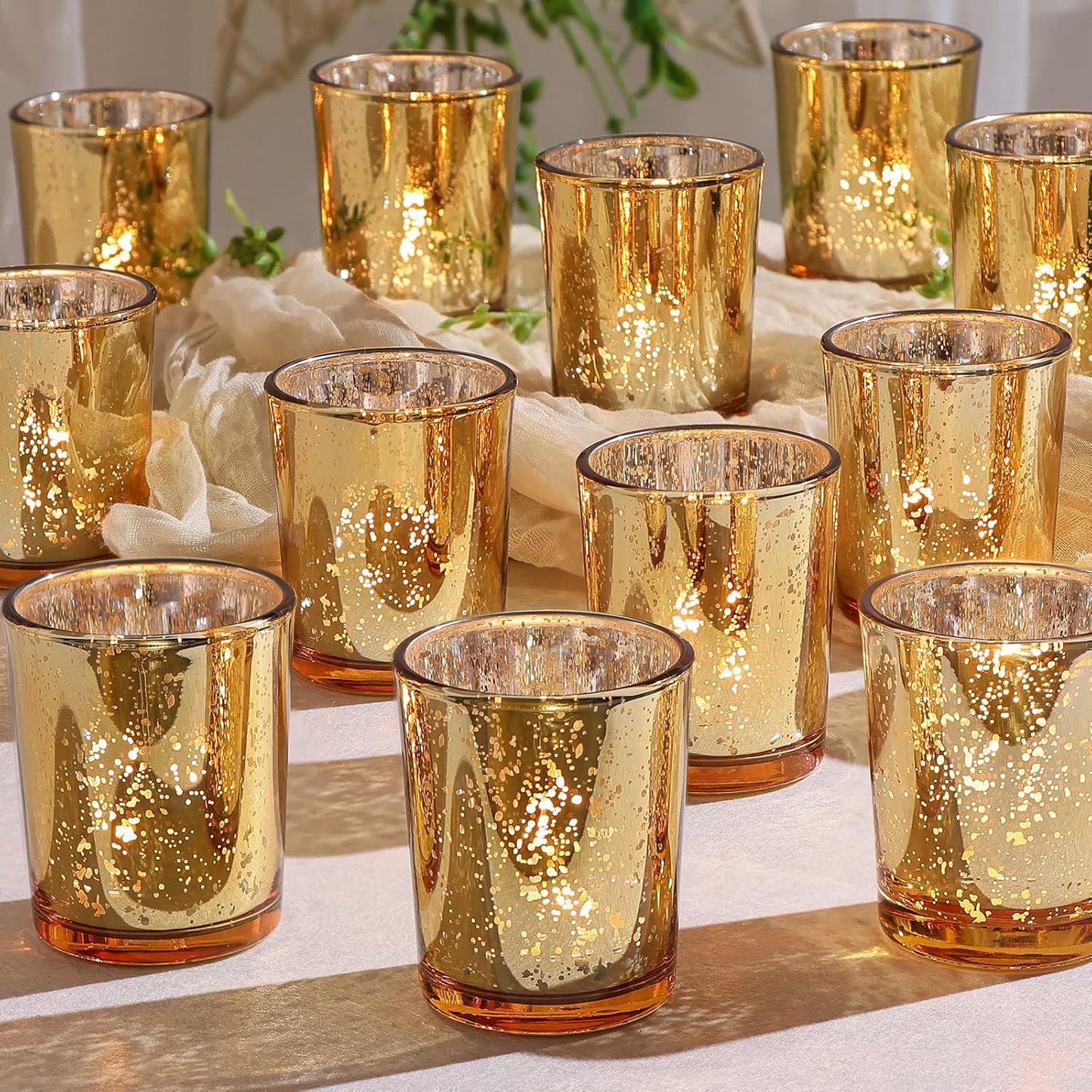 Pack of 24 - Votive Candle Holders 24pcs, Tealight Candle Holders for Table Centerpieces