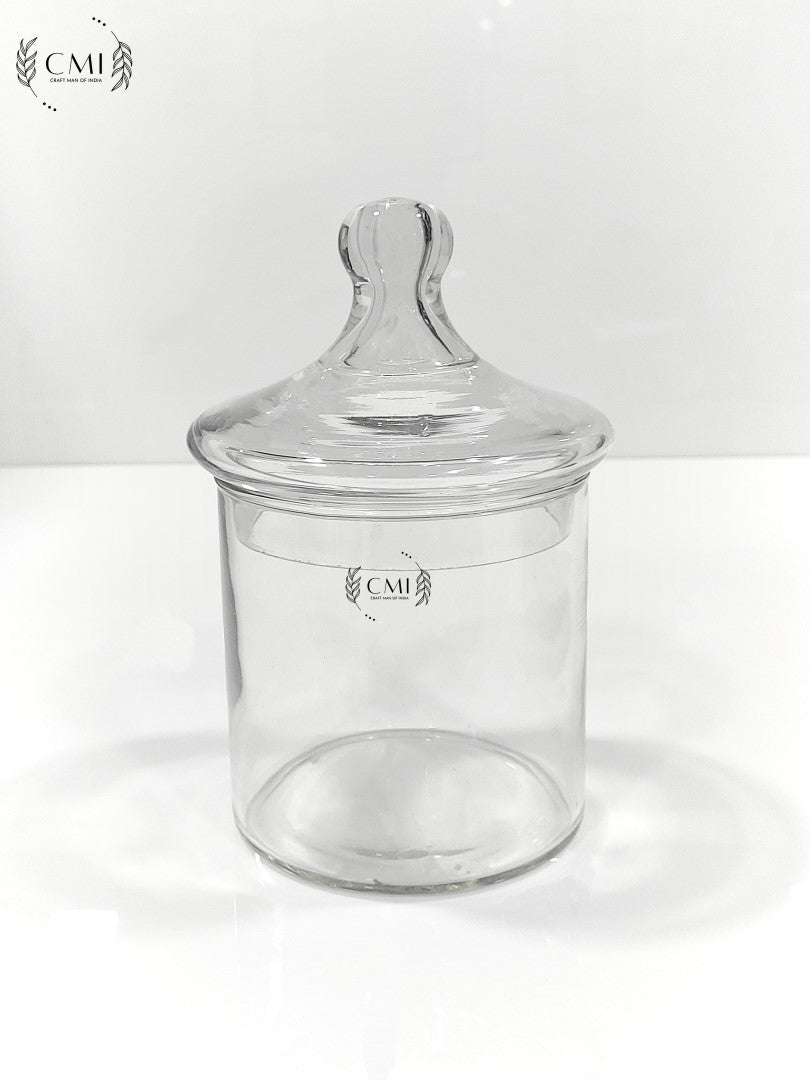 Glass Apothecary Jar With Lid