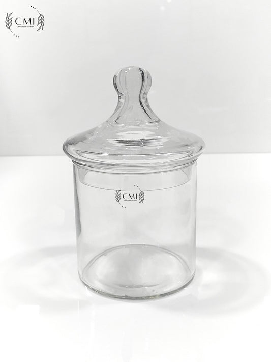 Glass Apothecary Jar With Lid