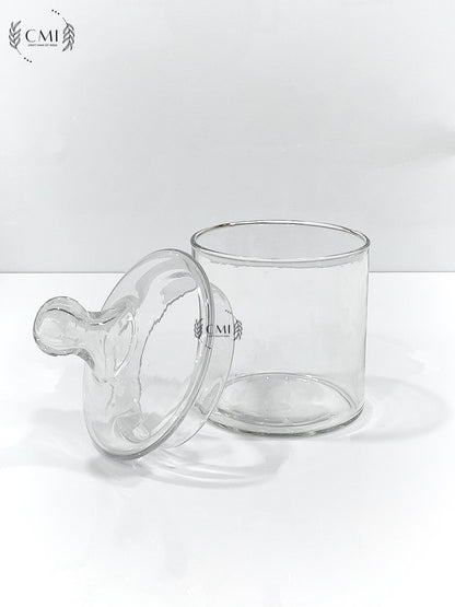 Glass Apothecary Jar With Lid