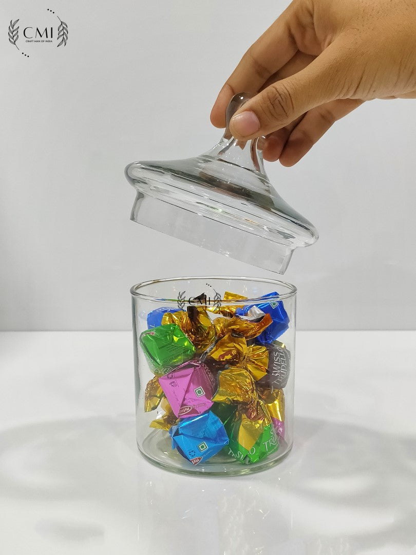 Glass Apothecary Jar With Lid