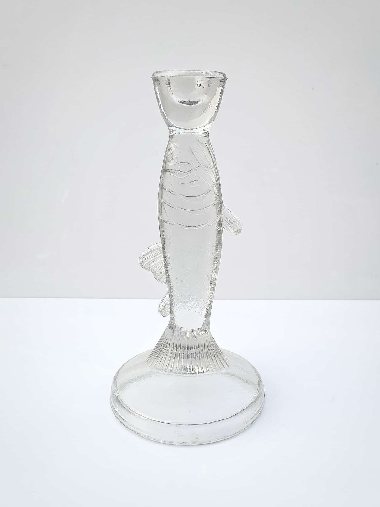 Fish Shape Pillar Candle Holder Transparent