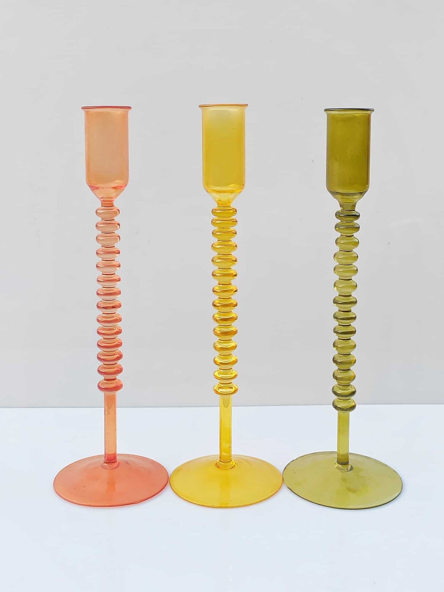 Borosilicate Pillar Candle Holder Transparent