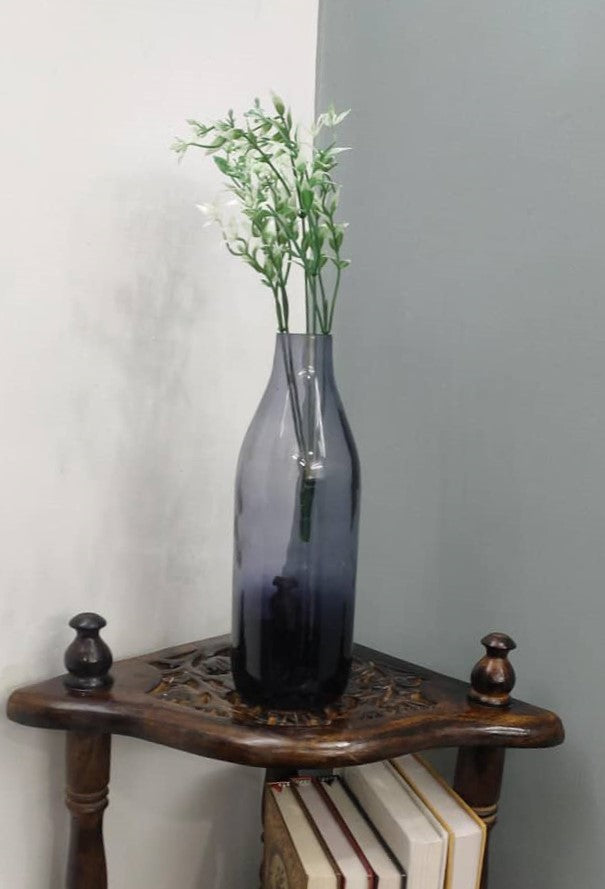 Bottle Glass Vase Set of 2