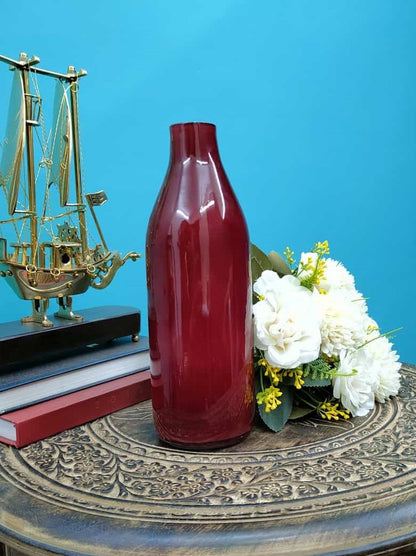 Bottle Glass Vase Colored