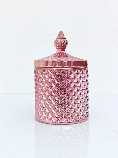 Daimond Candy Jar Mettalic Finish