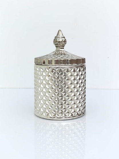 Daimond Candy Jar Mettalic Finish