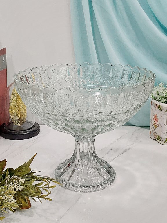 Cali Pedastal Glass Bowl 10 Inch