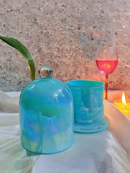 Holographic Jars  Cloche Candle Holder