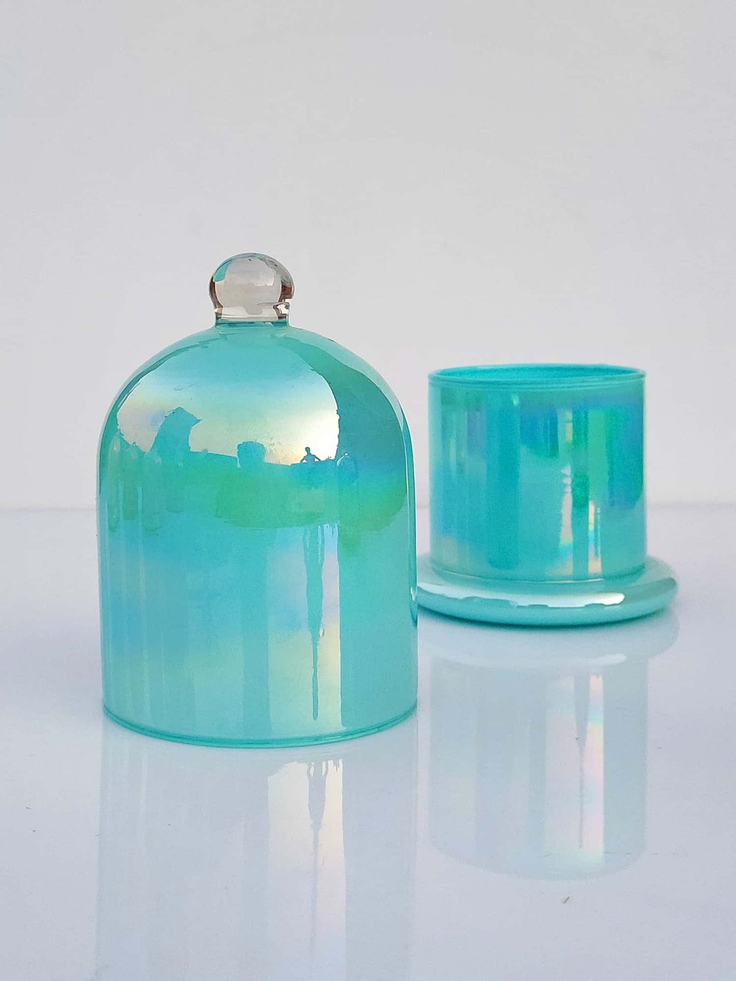 Holographic Jars  Cloche Candle Holder