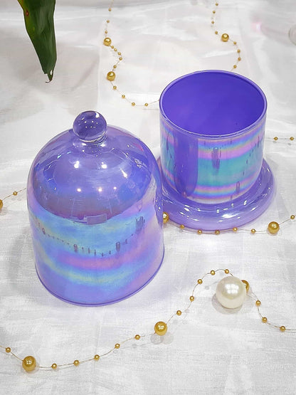 Holographic Jars  Cloche Candle Holder