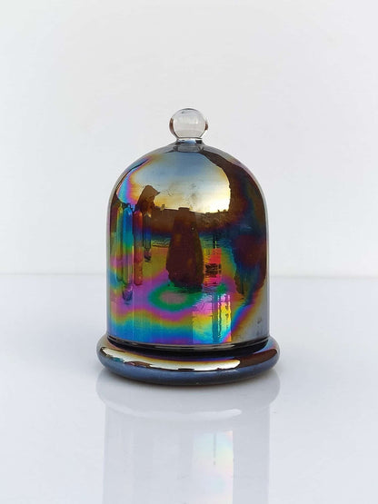 Holographic Jars  Cloche Candle Holder