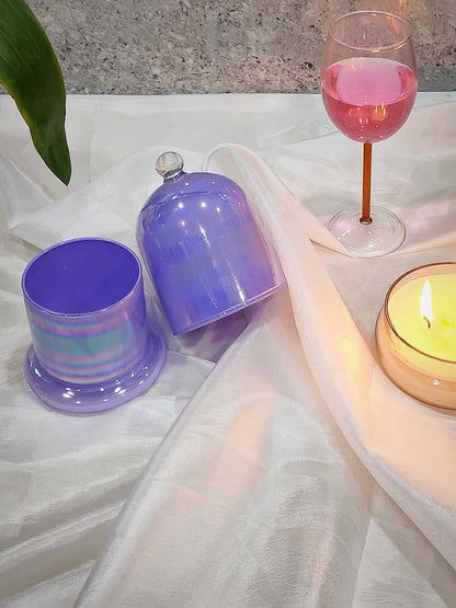 Holographic Jars  Cloche Candle Holder