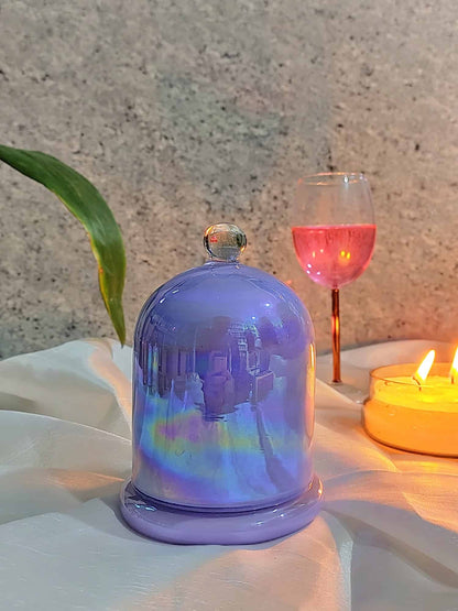 Holographic Jars  Cloche Candle Holder