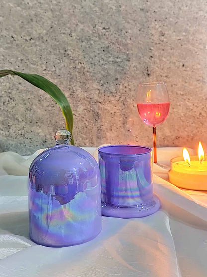 Holographic Jars  Cloche Candle Holder