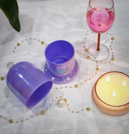 Holographic Jars  Cloche Candle Holder