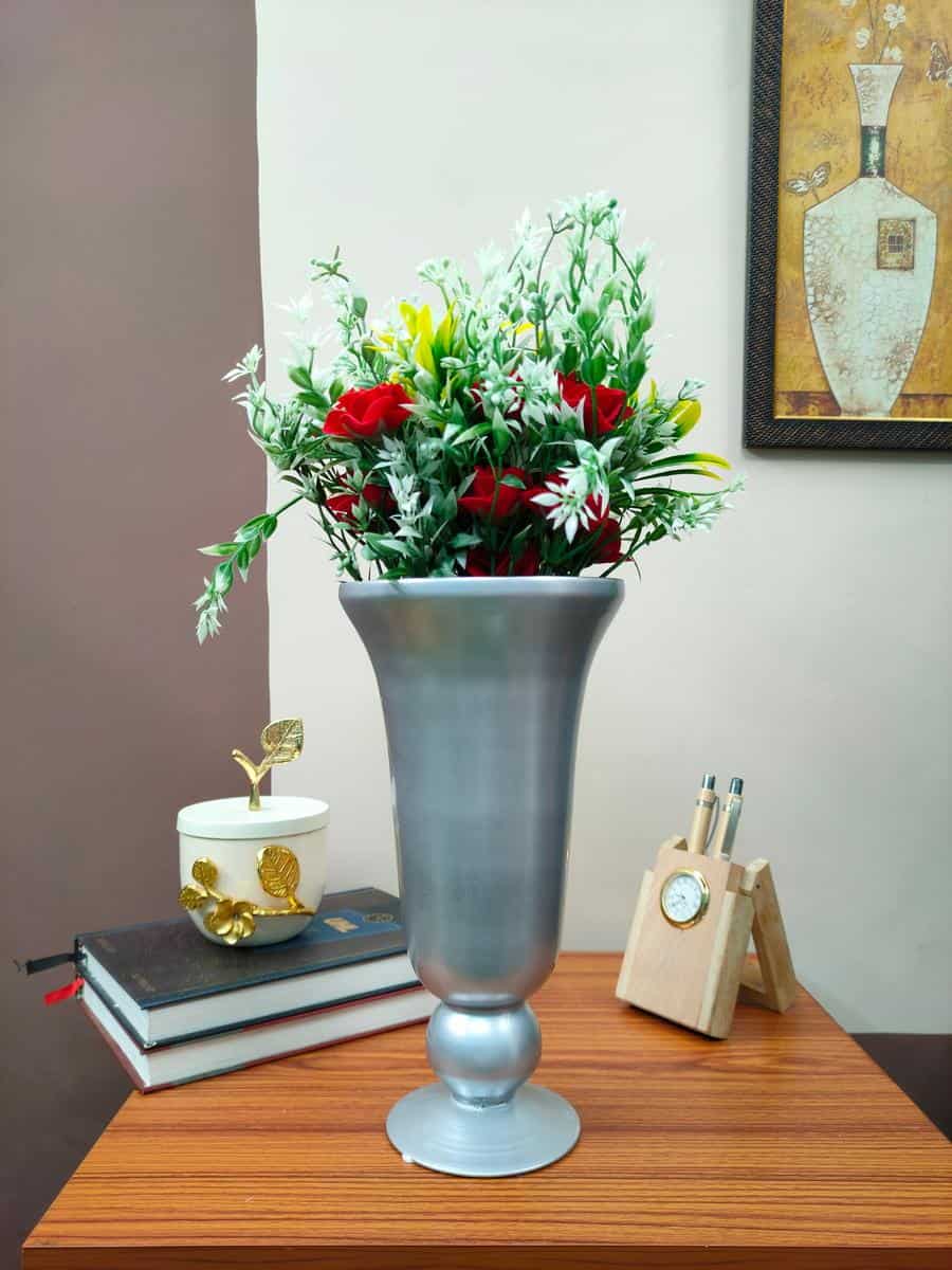 Metallic Hurricane Vase Big