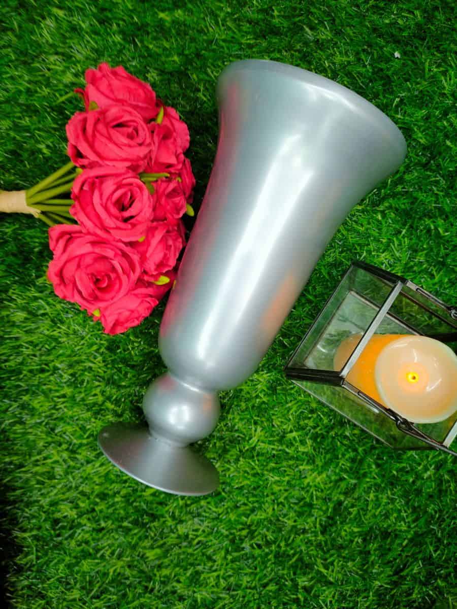 Metallic Hurricane Vase Big