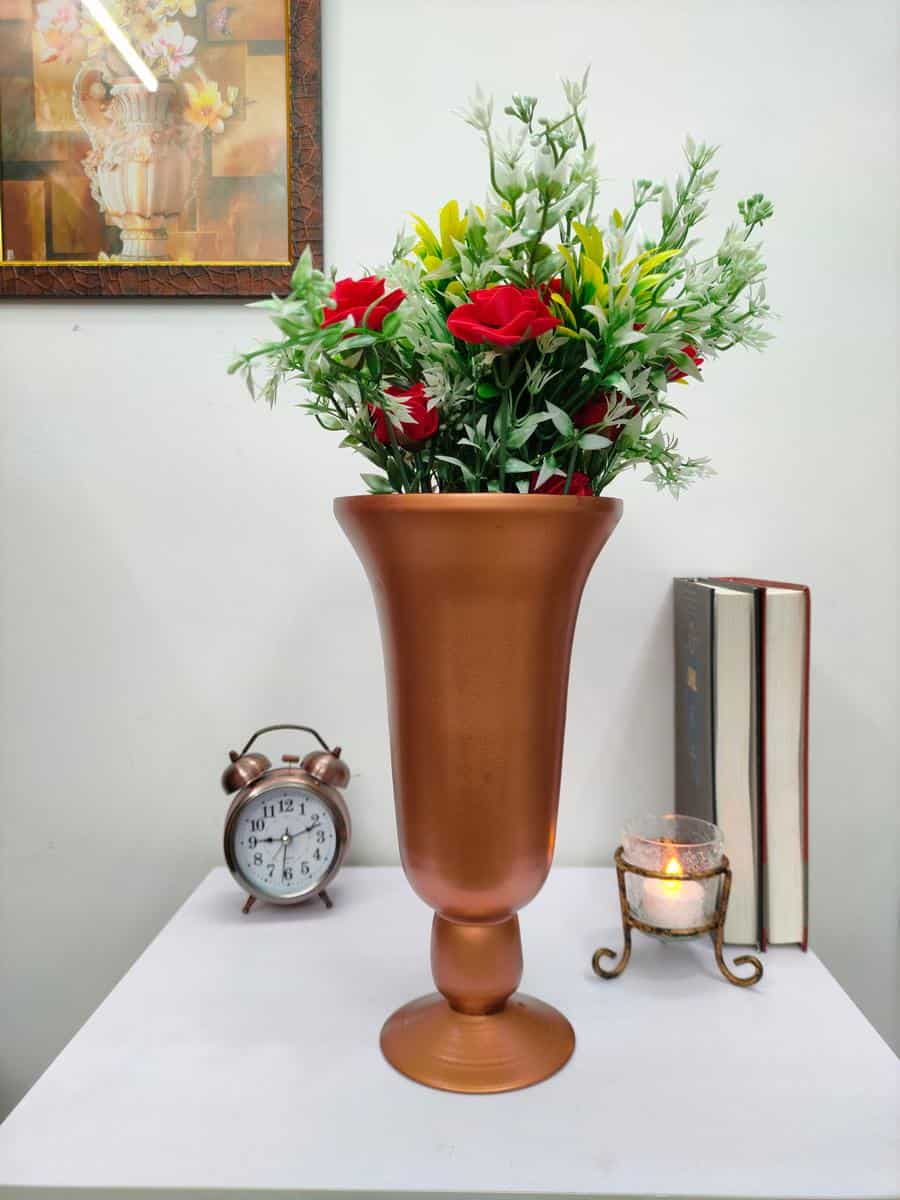 Metallic Hurricane Vase Big