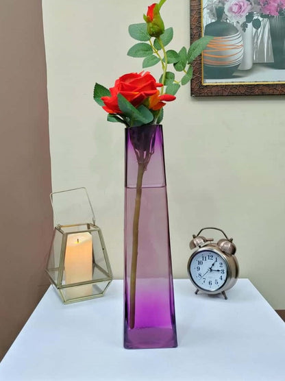 Tapper Glass Vase Big Purple