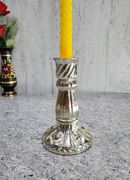 Woxxy Silver Pillar Candle Holder Set of 2