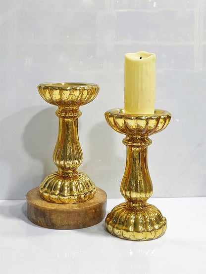 Pillar Candle Holder Set of 2